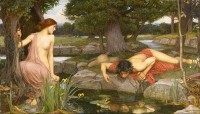 John William Waterhouse: Echo and Narcissus / Bron: John William Waterhouse, Wikimedia Commons (Publiek domein)